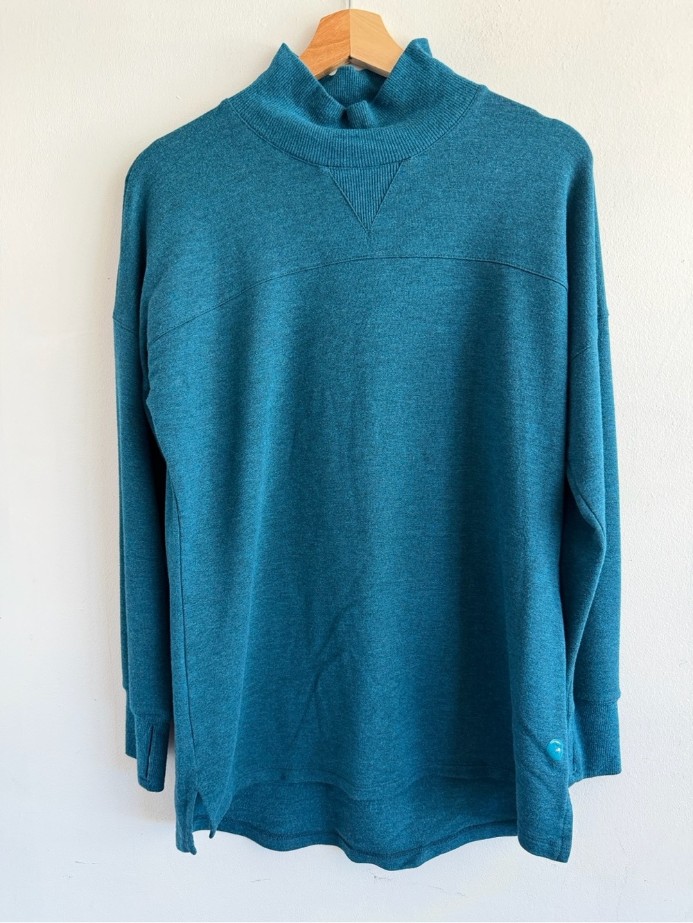 L.L. Bean Teal Funnel Neck Sweater